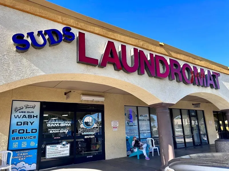 The Suds Laundromat storefront on Bell Rd in Surprise